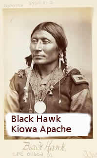 Kiowa Apache man called Black Hawk. This is not Antonga Black Hawk of Utah