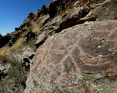 Pictoglyph found by Phillip B Gottfredson and research team at Table Point, 7/10/2025.